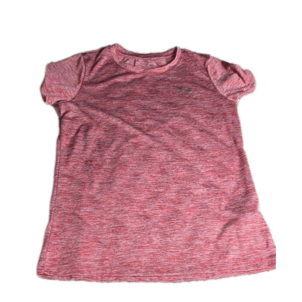 Under Armour Active Womens Red Shirt Tshirt Loose Small Heat gear Activewear